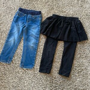 3T jeans & pants with skirt
